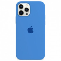 Чехол Silicone Case iPhone 12 / 12 Pro (тёмно-голубой) 3921